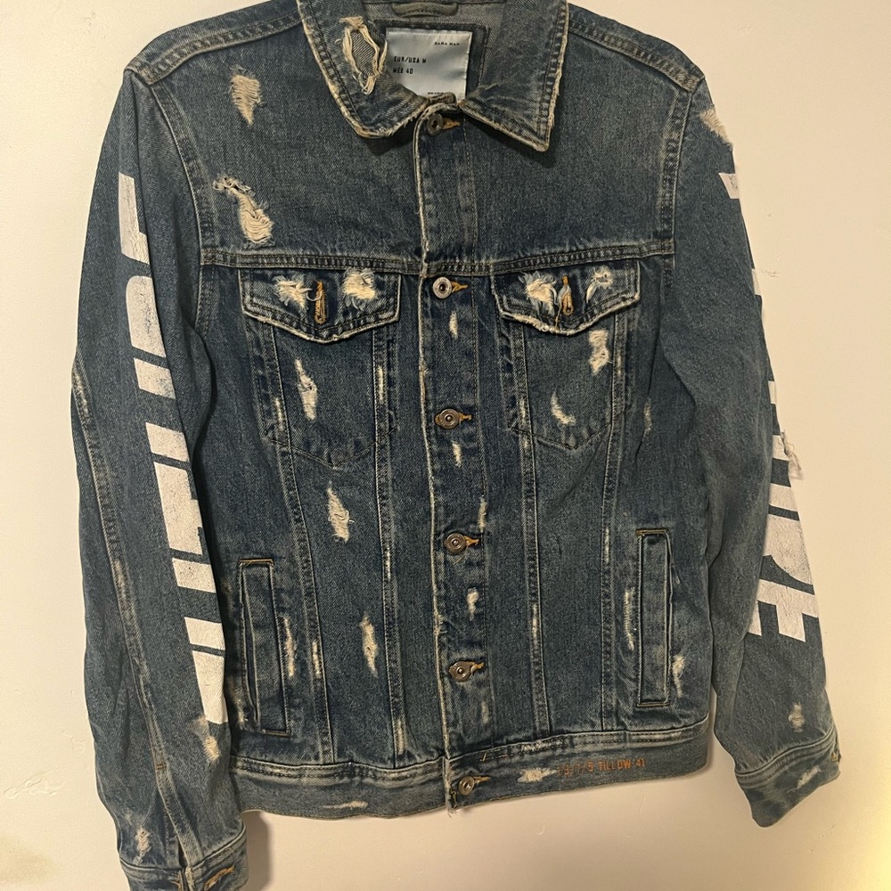 Distressed Denim Jacket